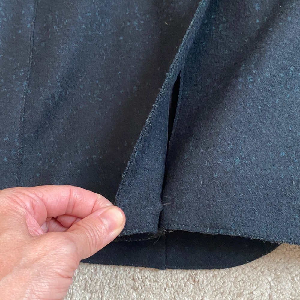 John Varvatos Men's Wool Blend Zip up Black Jacket Coat Size M EUC - Picture 7 of 16